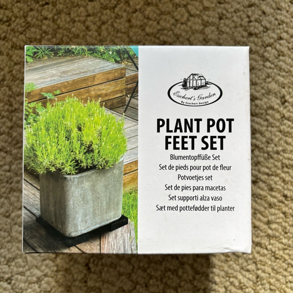 Esschert’s Garden by Esschert’s Design 4pc Plant Pot Feet Set